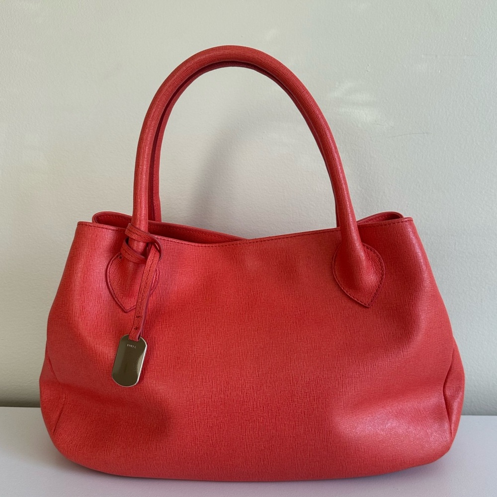 FURLA Leather Top Handle Bag - like new!
